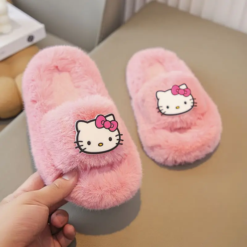 Sanrio Hello Kitty Children's Slippers Home Pattern Wear-Resistant Plush Eva Keep Warm Soft Light Comfortable Cartoon Hot 2023
Sanrio Hello Kitty Children's Slippers Home Pattern Wear-Resistant Plush Eva Keep Warm Soft Light Comfortable Cartoon Hot 2023