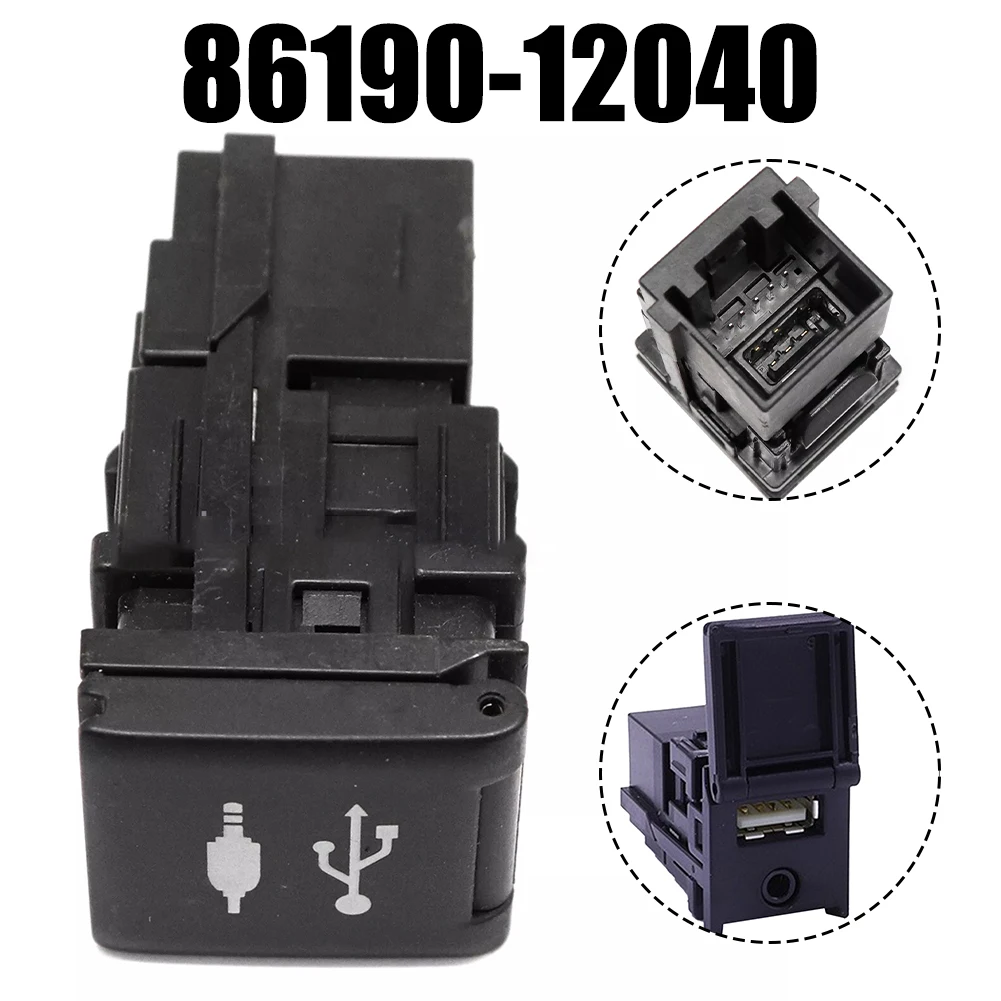 Auxiliary USB Port For Toyota For Prius For Rav4 For Sienna 2018-2022 86190-12040 Black ABS Car Auxiliary Port Accessories
Auxiliary USB Port For Toyota For Prius For Rav4 For Sienna 2018-2022 86190-12040 Black ABS Car Auxiliary Port Accessories