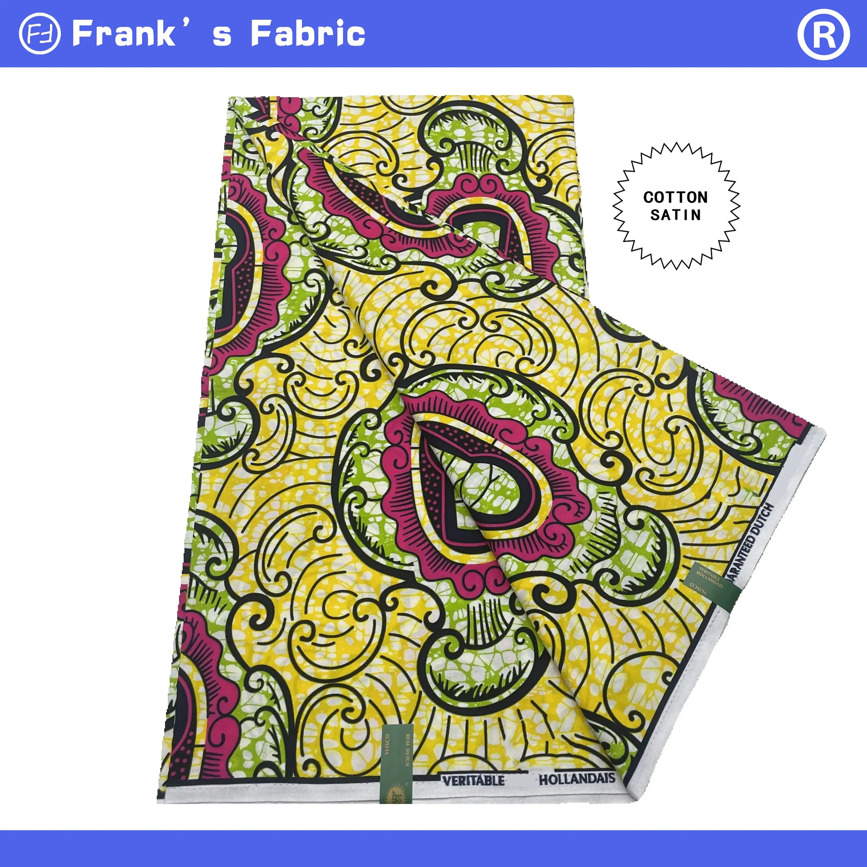 100%Original Vlis Super Ankara Dutch Batik Cloth For Sewing Dress Veritable Wax African Hollandais Printed Cotton Fabric 6 Yards
100%Original Vlis Super Ankara Dutch Batik Cloth For Sewing Dress Veritable Wax African Hollandais Printed Cotton Fabric 6 Yards