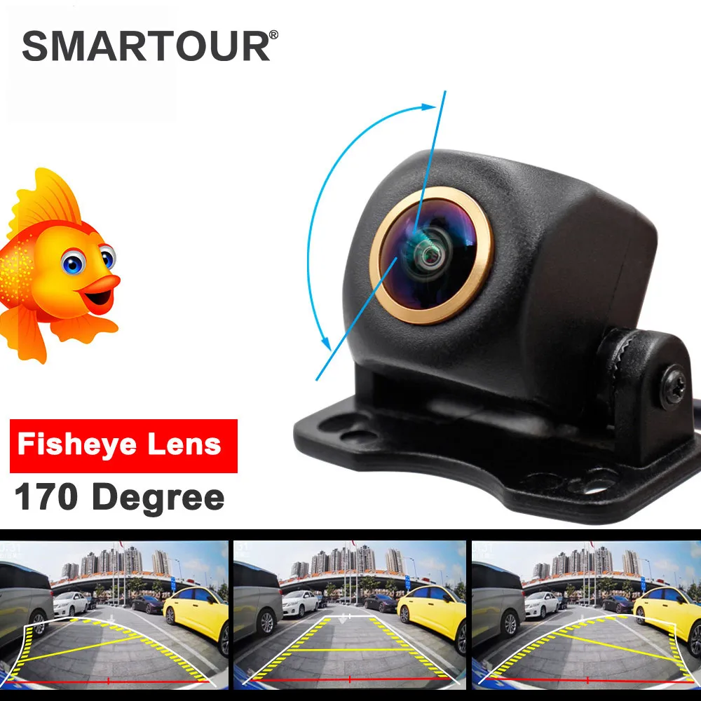 

170 deg Intelligent Dynamic Trajectory Car Rear View Camera Night Vision Reversing Auto Parking Monitor CCD Waterproof HD Video