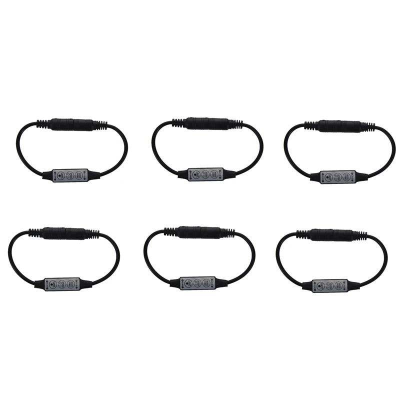 6X Low-Profile Inline Controller Mini 3 Key Dimmer Switch For LED Strip Light Black
6X Low-Profile Inline Controller Mini 3 Key Dimmer Switch For LED Strip Light Black