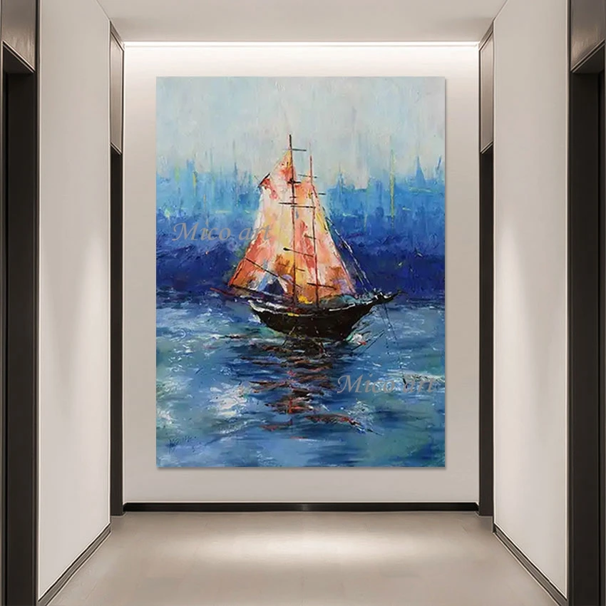 Latest Arrival Acrylic No Framed Abstract Bedroom Wall Decor Painting Seascape With Boat Canvas Artwork Picture Art Design
Latest Arrival Acrylic No Framed Abstract Bedroom Wall Decor Painting Seascape With Boat Canvas Artwork Picture Art Design