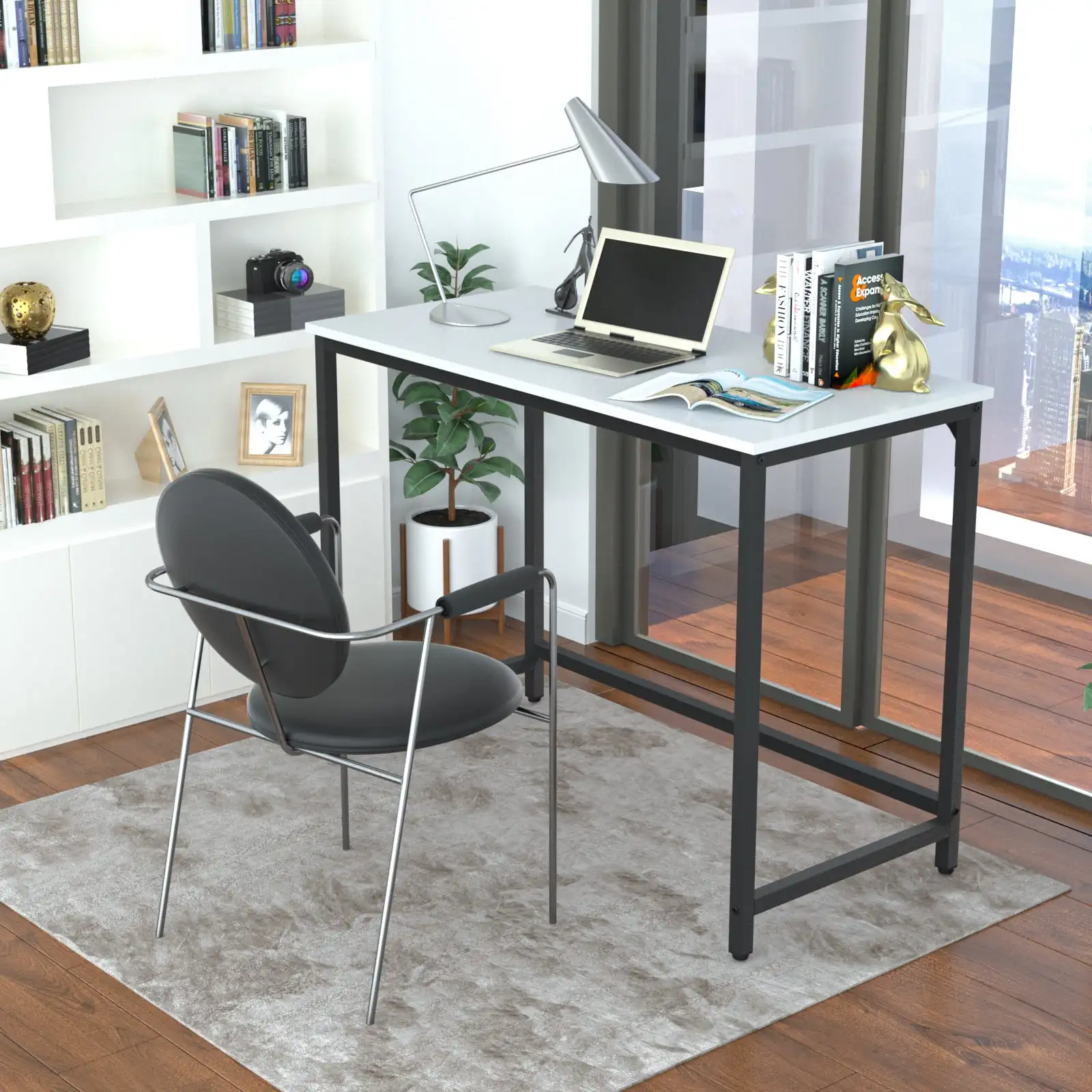 Computer Desk Study Writing Desk for Home Office Small PC Desk Notebook Table Workstation Simple Desk, White
Computer Desk Study Writing Desk for Home Office Small PC Desk Notebook Table Workstation Simple Desk, White