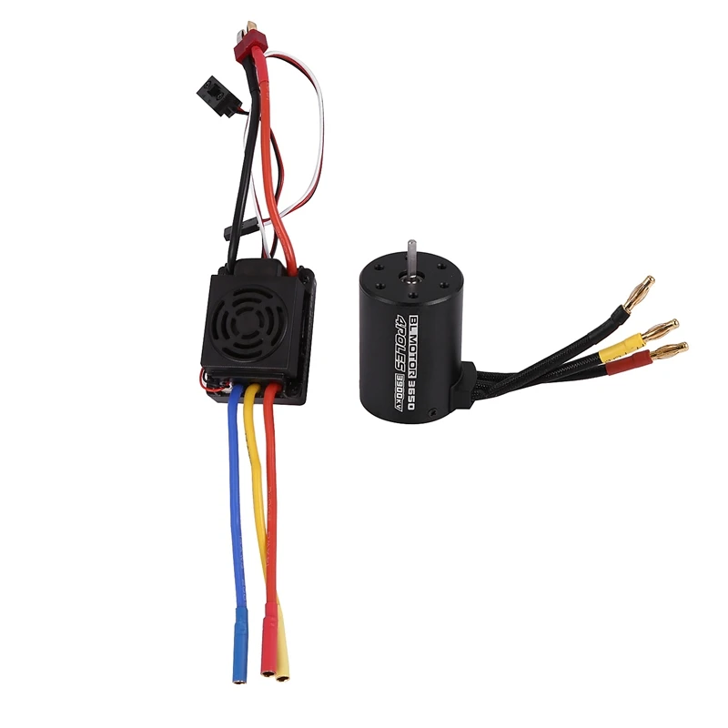 

HFES Waterproof 3650 3900Kv Rc Brushless Motor 60A Esc For 1/10 Rc Car Truck Motor Kit