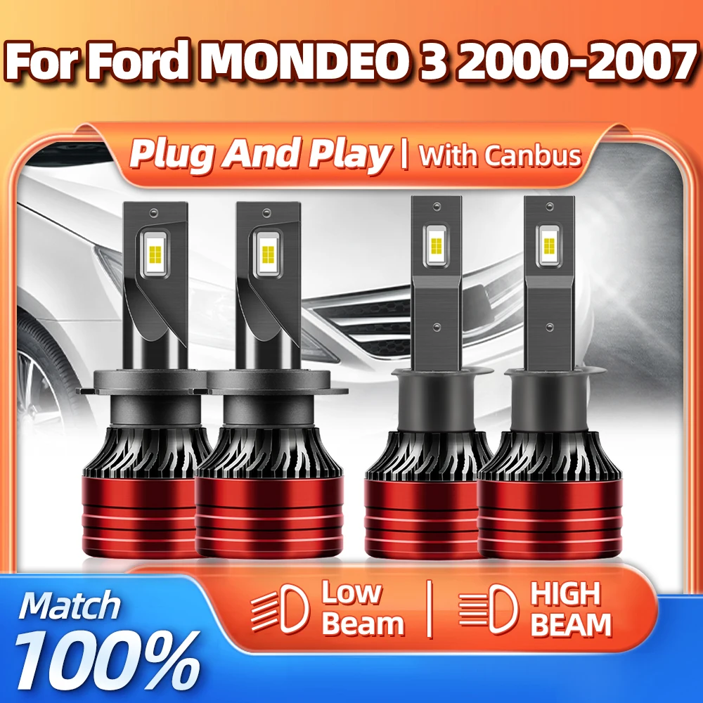 Canbus LED Headlight 240W 40000LM Auto Headlamp 12V Turbo Lamps 6000K For Ford MONDEO 3 2000 2001 2002 2003 2004 2005 2006 2007
Canbus LED Headlight 240W 40000LM Auto Headlamp 12V Turbo Lamps 6000K For Ford MONDEO 3 2000 2001 2002 2003 2004 2005 2006 2007
