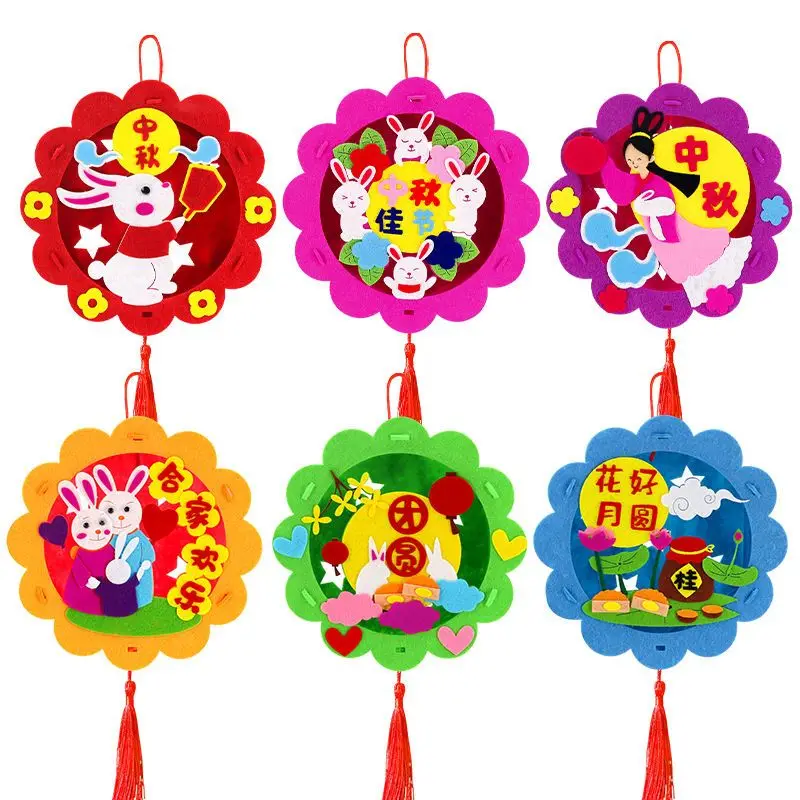 Diy Rabbit Moon Non-woven Lanterns Mid Autumn Decoration Festival Lantern Party decorations For Children Family Handmade
Diy Rabbit Moon Non-woven Lanterns Mid Autumn Decoration Festival Lantern Party decorations For Children Family Handmade
