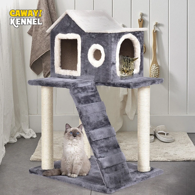 Stable Sturdy Constructions Pet Cat Toys Durable 36" Tower Condo Scratching Posts Ladder Cat Tree Cat Furniture Scratchers
Stable Sturdy Constructions Pet Cat Toys Durable 36" Tower Condo Scratching Posts Ladder Cat Tree Cat Furniture Scratchers