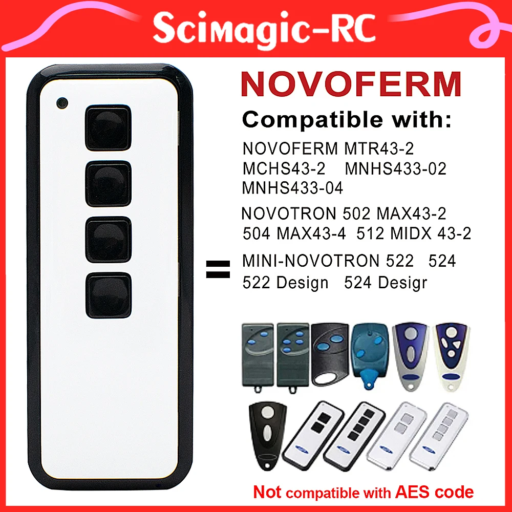 НОВЫЙ NOVOFERM MINI-NOVOTRON 522 524 433,92 МГц Гаражный пульт дистанционного управления для NOVOTRON 502 MAX43-2 504 MAX43-4 NOVOFERM MNHS433-02 MNHS433-04
НОВЫЙ NOVOFERM MINI-NOVOTRON 522 524 433,92 МГц Гаражный пульт дистанционного управления для NOVOTRON 502 MAX43-2 504 MAX43-4 NOVOFERM MNHS433-02 MNHS433-04