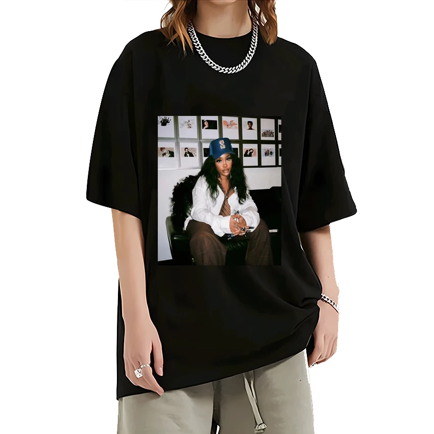 Hot sale Music singer SZA Graphics Print T shirt Men Women vintage t-shirts Casual streetwear Oversized short sleeve Unisex tee
Hot sale Music singer SZA Graphics Print T shirt Men Women vintage t-shirts Casual streetwear Oversized short sleeve Unisex tee
