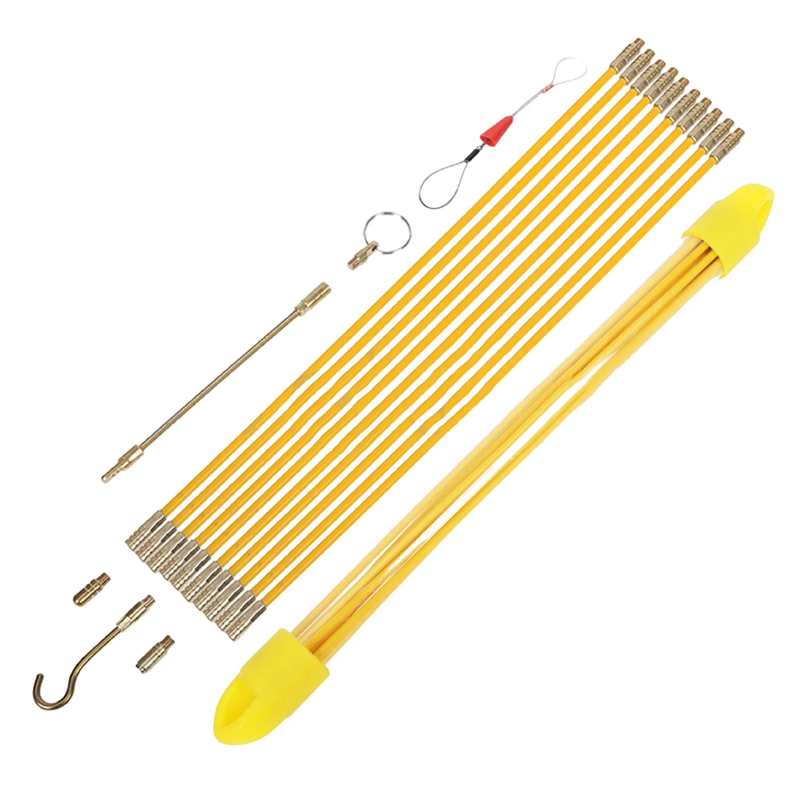 10 PCS Diameter 4mm 33cm Fiberglass Cable Push Puller Running Cable Wire Kit Electrical Cable Wall Installing Rods Wiring Tool
10 PCS Diameter 4mm 33cm Fiberglass Cable Push Puller Running Cable Wire Kit Electrical Cable Wall Installing Rods Wiring Tool