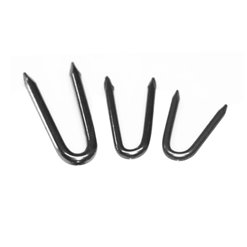 

70Pcs Versatile Steel Fence Fastener UShaped Nails Corrosion Resistant Heavy Duty Nails 3 Sizes for Reliable Installations