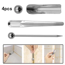4pcs Ceramic Tile Pressed Ball Double Hole Pressure Seam Steel Ball Ceramic Floor Tile Grout Floor Construction Hand Tools
4pcs Ceramic Tile Pressed Ball Double Hole Pressure Seam Steel Ball Ceramic Floor Tile Grout Floor Construction Hand Tools