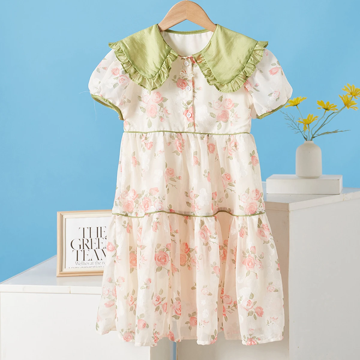 Baby Kids Floral Chiffon Dresses for Girls Summer Beach Dresses Children Clothes Teenagers Costumes Short Sleeve 4 6 8 10 Years
Baby Kids Floral Chiffon Dresses for Girls Summer Beach Dresses Children Clothes Teenagers Costumes Short Sleeve 4 6 8 10 Years