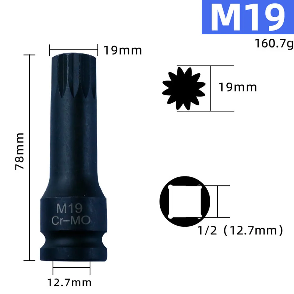 8pcs M5-M19 1/2Inch Drive Wrench Socket Adapter 12 Point Socket Screwdriver Bit Socket Wrenches Part Workshop Hand Tools
8pcs M5-M19 1/2Inch Drive Wrench Socket Adapter 12 Point Socket Screwdriver Bit Socket Wrenches Part Workshop Hand Tools