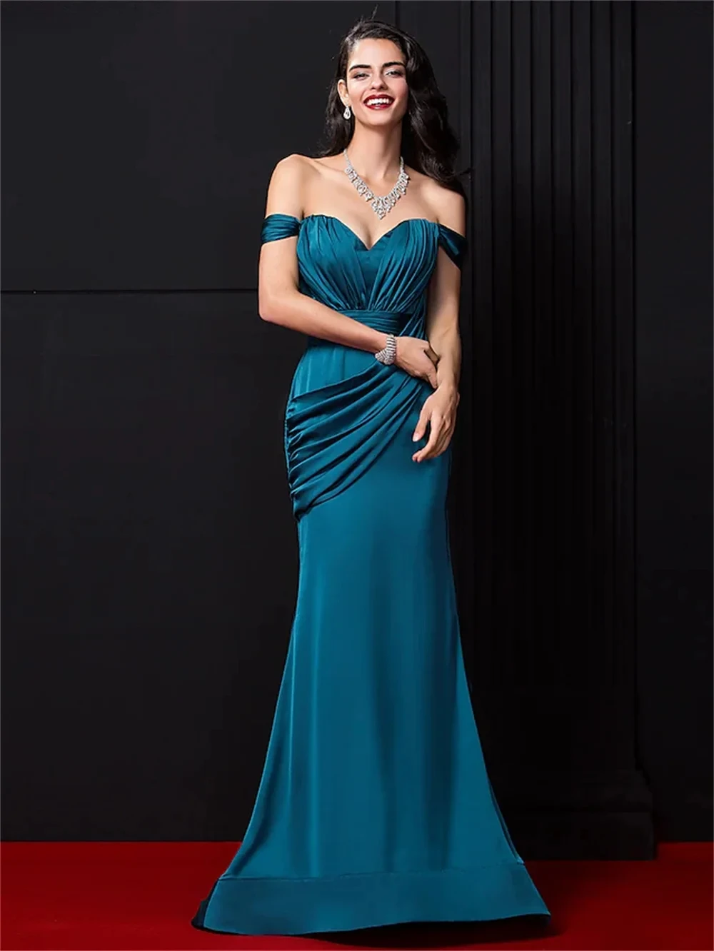 LYLDS Blue Simple Off Shoulder A-Line Evening Dress Sweetheart Party Prom Gowns Classic Satin Backless Vestidos De Fiesta E10017
LYLDS Blue Simple Off Shoulder A-Line Evening Dress Sweetheart Party Prom Gowns Classic Satin Backless Vestidos De Fiesta E10017