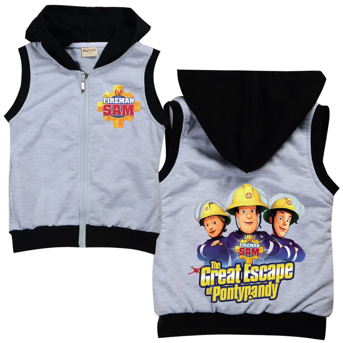 Firefighter Fireman Sam Hoodie Kids Zipper Jacket Baby Boys Hooded Sleeveless Outwear Baby Girls Fashion Clothes Toddler Coat
Firefighter Fireman Sam Hoodie Kids Zipper Jacket Baby Boys Hooded Sleeveless Outwear Baby Girls Fashion Clothes Toddler Coat