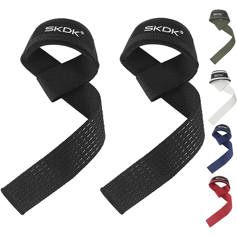 

Cotton Hard Pull Wrist Lifting Straps Weightlifting Deadlift Straps with Neoprene Cushioned Dumbbell Weights Strength Workout