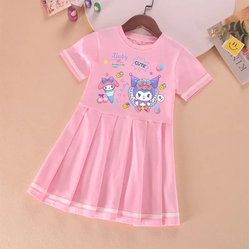 Sanrios Hellokittys платье Kawaii Kuromi девочка принцесса летнее хлопковое с коротким рукавом модная плиссированная юбка преппи детская одежда
Sanrios Hellokittys платье Kawaii Kuromi девочка принцесса летнее хлопковое с коротким рукавом модная плиссированная юбка преппи детская одежда