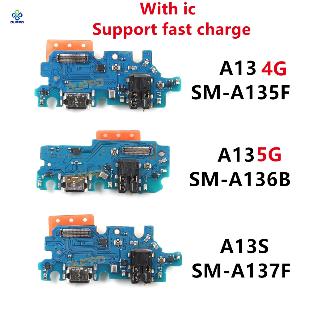

1PCS USB Charging Port Microphone Dock Connector Board Flex Cable For Samsung A13 4G 5G A136B A316 A135 A135F A137F Repair Parts