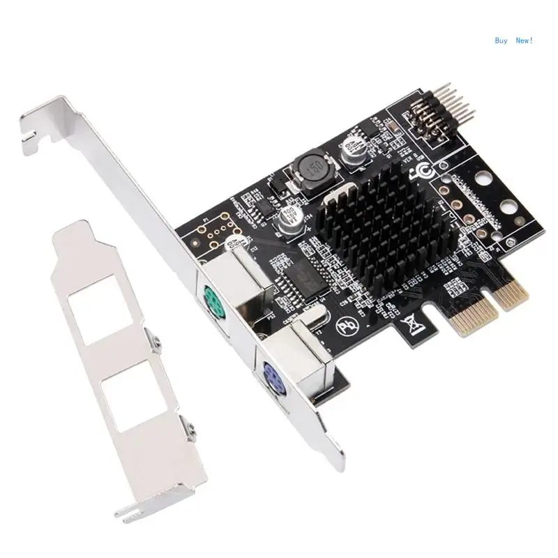 

PCIE ToPS2 Expansion Card PS 2 Keyboard Mouse Expansion MCS9990 Drive-Free for w