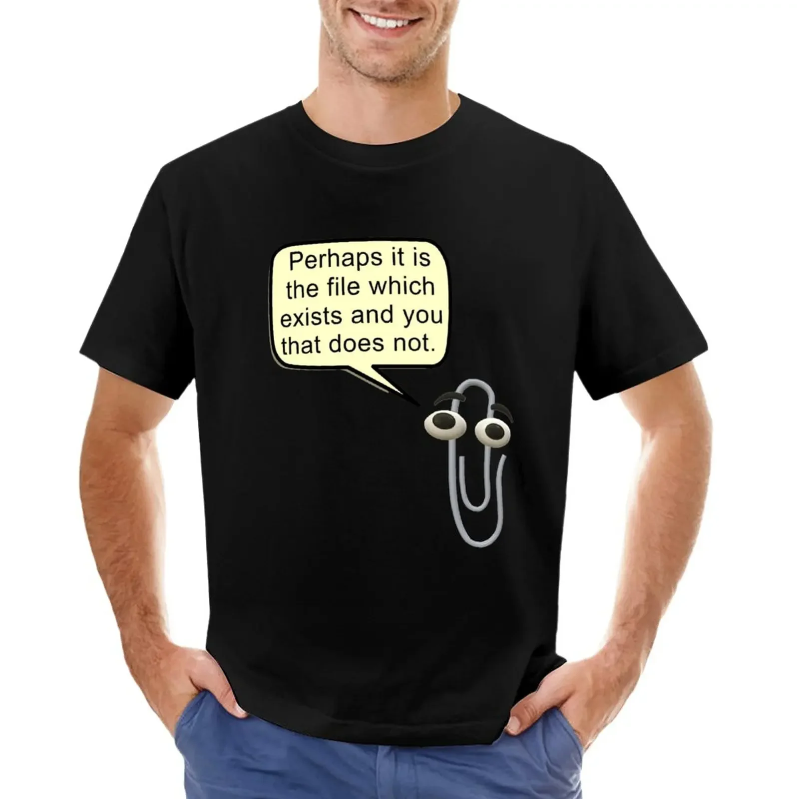 Microsoft Clippy Philosophy Sticker Meme Sticker T-Shirt graphic t shirts custom t shirts design your own T-shirt men
Microsoft Clippy Philosophy Sticker Meme Sticker T-Shirt graphic t shirts custom t shirts design your own T-shirt men