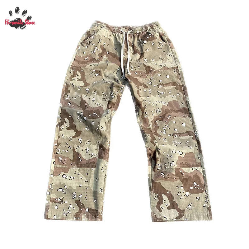 

New Straight Joggers Sweatpants SAINT MICHAEL Camouflage Functional Logging Trousers Washed High Street Men Woman Pants