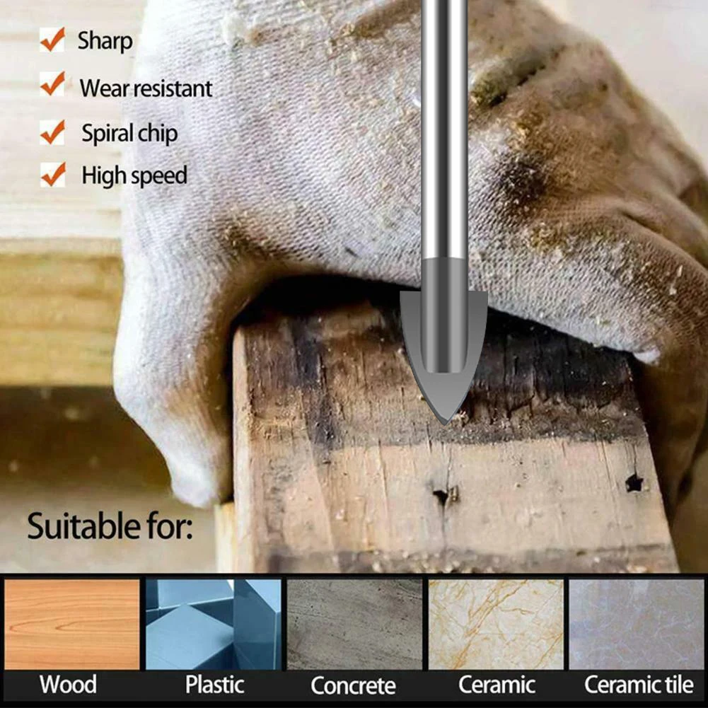 3-12mm Tungsten Carbide Drill Bits For Hand Drill Ceramics Granite Stone Wood Plastic Concrete Wall Driling Hole Power Tool Part
3-12mm Tungsten Carbide Drill Bits For Hand Drill Ceramics Granite Stone Wood Plastic Concrete Wall Driling Hole Power Tool Part