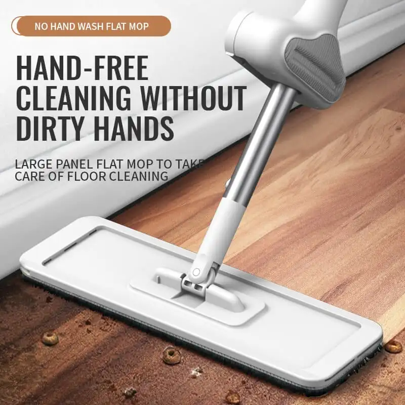 Lazy Person's Self-Washing Flat Mop 360°Rotating Self-contained Dewatering Scraper mop For Home Hardwood Floor Deep Cleaning Mop
Lazy Person's Self-Washing Flat Mop 360°Rotating Self-contained Dewatering Scraper mop For Home Hardwood Floor Deep Cleaning Mop