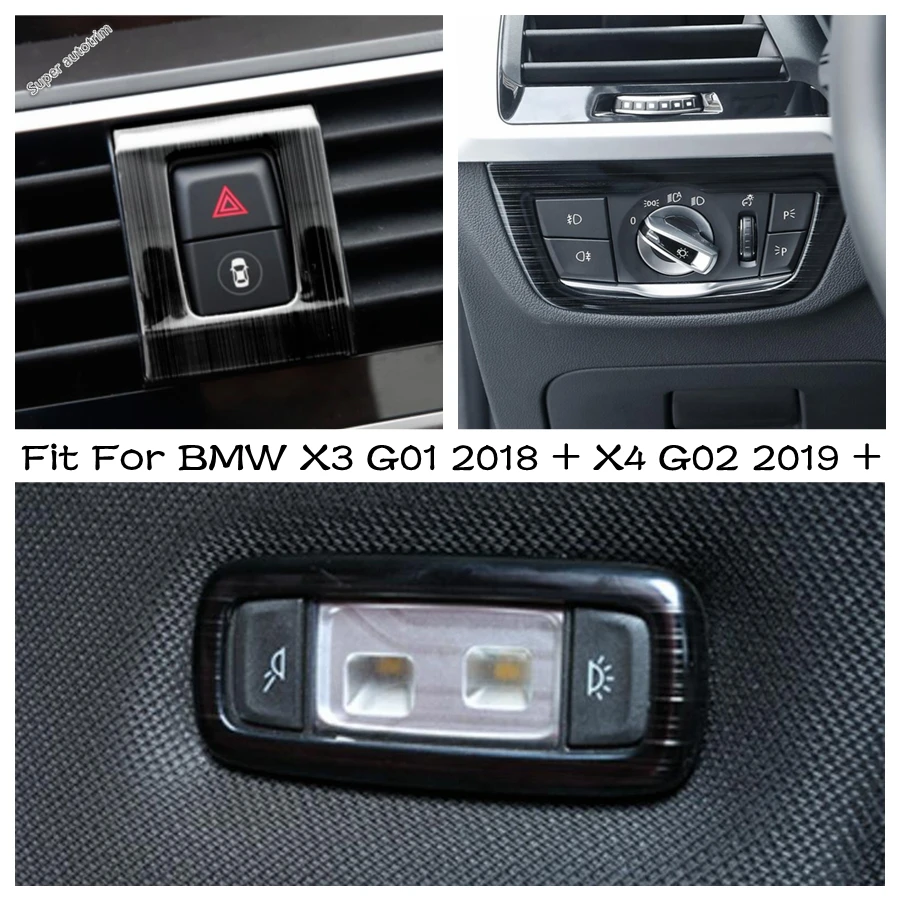 Warning Light Alert Push Button Switch / Reading Lamp / Headlight Control Sequin Cover Trim For BMW X3 G01 / X4 G02 2019 - 2023
Warning Light Alert Push Button Switch / Reading Lamp / Headlight Control Sequin Cover Trim For BMW X3 G01 / X4 G02 2019 - 2023