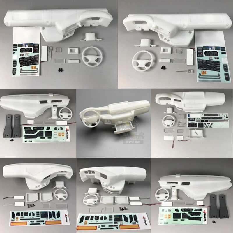 

Cab Left/right Peptide Center Console for 1/14 Tamiya RC Truck Tipper SCANIA R620 VOLVO FH16 ACTROS BENZ MAN TGS TGX LESU Car