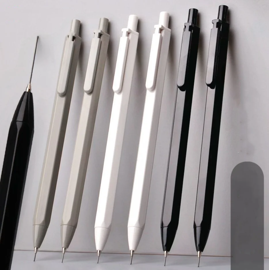 6PCS Black White Gray Mechanical Pencil 0.5mm 0.7mm Exclusive Design Stationery Trendy and Functional Writing Supplies Caneta
6PCS Black White Gray Mechanical Pencil 0.5mm 0.7mm Exclusive Design Stationery Trendy and Functional Writing Supplies Caneta