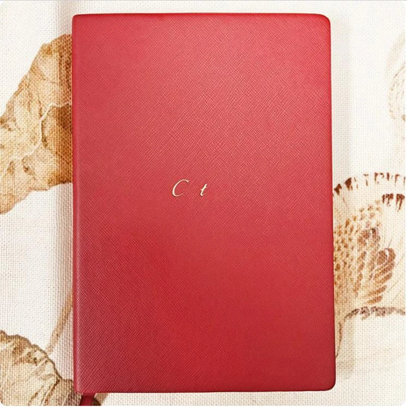 

Red Color Classic CT Leather & Quality Paper Carefully Crafted Luxury Notebook Writing Stylish 146 Size