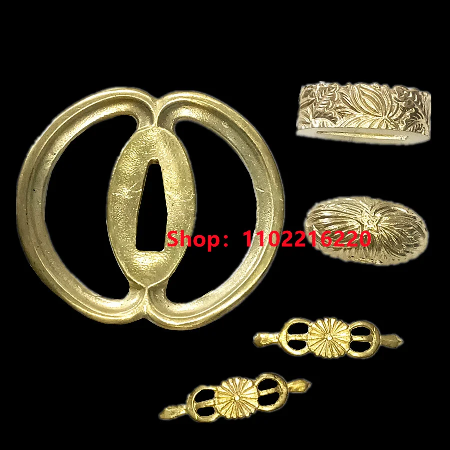 Exquisite Brass Tsuba Handguard Guard Fuchi Menuki Kashira For Real Japanese Japan Samurai Katana Sword Fittings Musashi Theme
Exquisite Brass Tsuba Handguard Guard Fuchi Menuki Kashira For Real Japanese Japan Samurai Katana Sword Fittings Musashi Theme