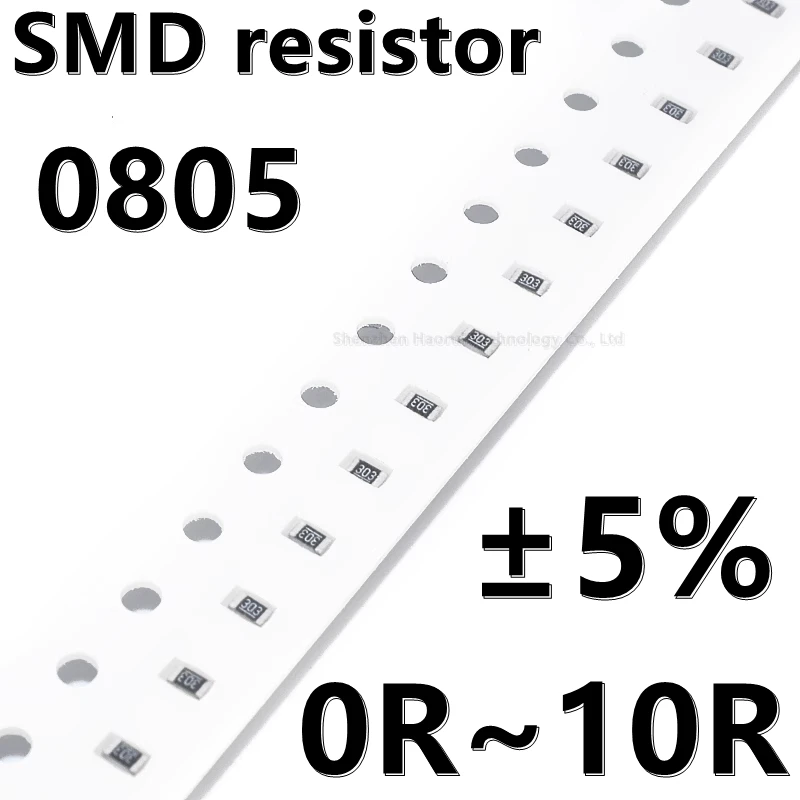 (100 шт.) 0805 5% SMD резистор 0R 1R 1.2R 1.3R 1.5R 1.6R 1.8R 2R 2R2 2R4 2R7 3R 3R3 3R6 3R9 4.3R 4.7R 5R1 5R6 6R2 6R8 7R5 8R2 10R
(100 шт.) 0805 5% SMD резистор 0R 1R 1.2R 1.3R 1.5R 1.6R 1.8R 2R 2R2 2R4 2R7 3R 3R3 3R6 3R9 4.3R 4.7R 5R1 5R6 6R2 6R8 7R5 8R2 10R