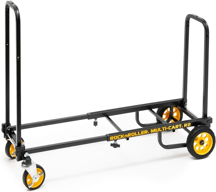 

Rock-N-Roller R2RT 8-in-1 Folding Multi-Cart/Hand Truck/Dolly/Platform Cart/26" to 39" Telescoping Frame/350 lbs. Load Capacity