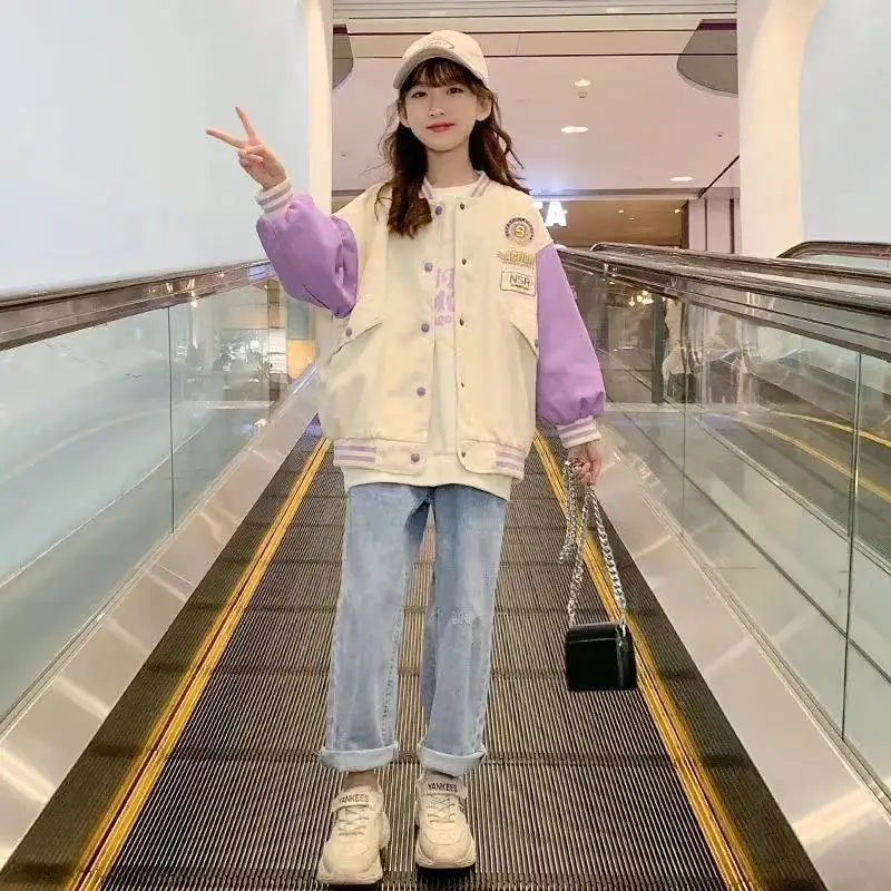 Girls Contrasting Color Stitching Baseball Uniform Couple Students 2022 Teenager Spring Autumn New Retro Jackets Corduroy Coat
Girls Contrasting Color Stitching Baseball Uniform Couple Students 2022 Teenager Spring Autumn New Retro Jackets Corduroy Coat