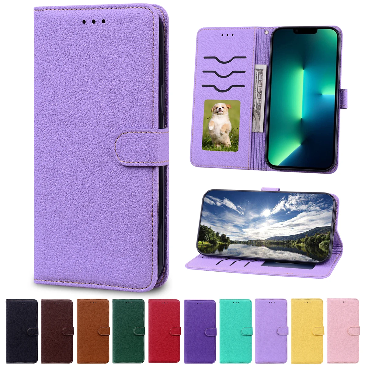 for Samsung Galaxy A13 A12 Litchi Leather Case for Galaxy A22 A23 A32 4G A33 A42 A52 5G A53 A72 A73 Wallet Coque Flip Cover
for Samsung Galaxy A13 A12 Litchi Leather Case for Galaxy A22 A23 A32 4G A33 A42 A52 5G A53 A72 A73 Wallet Coque Flip Cover