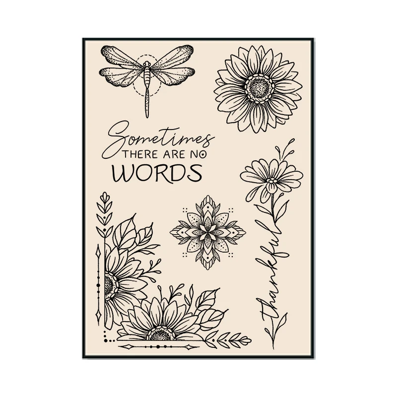 Vintage Sweet Sunflowers Clear Silicone Stamps for Scrapbooking Photo Album Card Making Craft Supplies Decoration Rubber Stamps
Vintage Sweet Sunflowers Clear Silicone Stamps for Scrapbooking Photo Album Card Making Craft Supplies Decoration Rubber Stamps