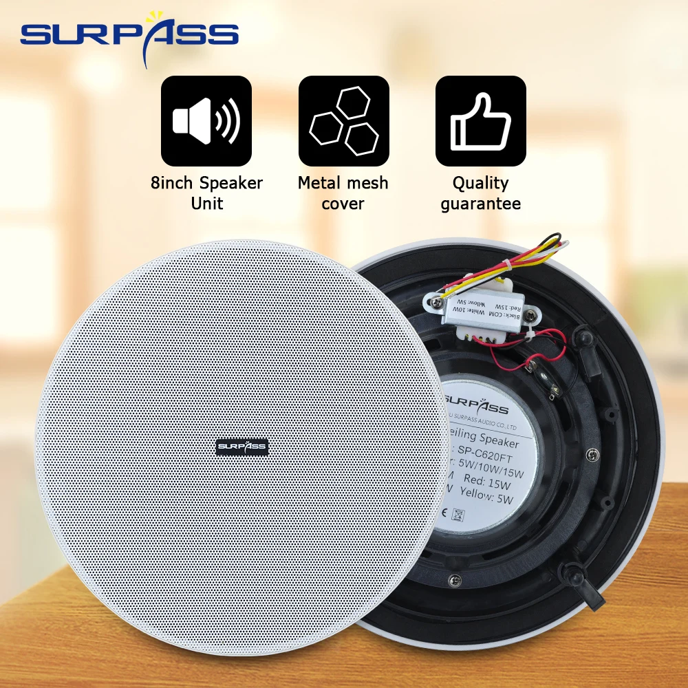 OEM 100V PA Ceiling Speaker Commercial Public Address System In-ceiling Mount Spiker Super Loud Power Sound SPK
OEM 100V PA Ceiling Speaker Commercial Public Address System In-ceiling Mount Spiker Super Loud Power Sound SPK