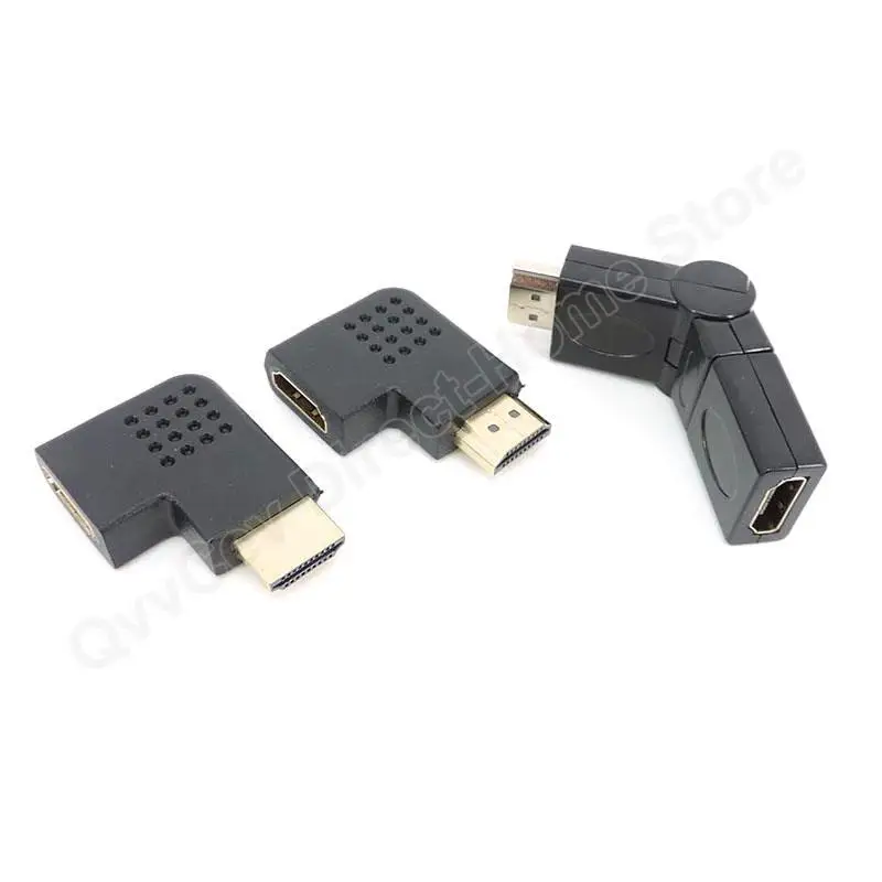 

Adjustable 90 270 Degree HDMI-compatible Male to Female Connector Adapter Video Cable Plug Extender Converter Right Angle