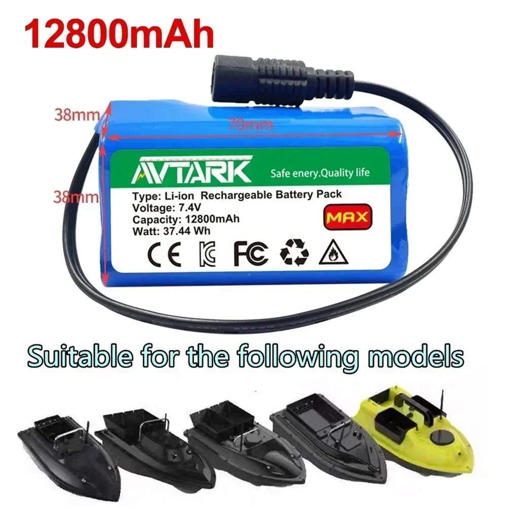 Upgrade battery for T188 2011-5 T888 V007 H18 C18 Remote Control Fishing Bait Boat Spare Part 18650 7.4v 12800mAh Battery
Upgrade battery for T188 2011-5 T888 V007 H18 C18 Remote Control Fishing Bait Boat Spare Part 18650 7.4v 12800mAh Battery
