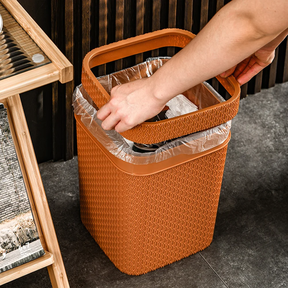 Waste Container Rattan-like Trash Can Wicker Storage Basket Imitation Home Office
Waste Container Rattan-like Trash Can Wicker Storage Basket Imitation Home Office