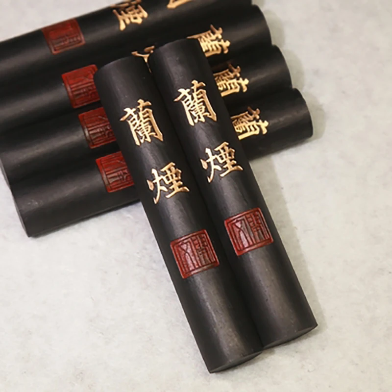 

Laohu Kaiwen Oil Smoke Ink Stick Four Treasures of the study Ink Block for Chinese Calligraphy and Drawing