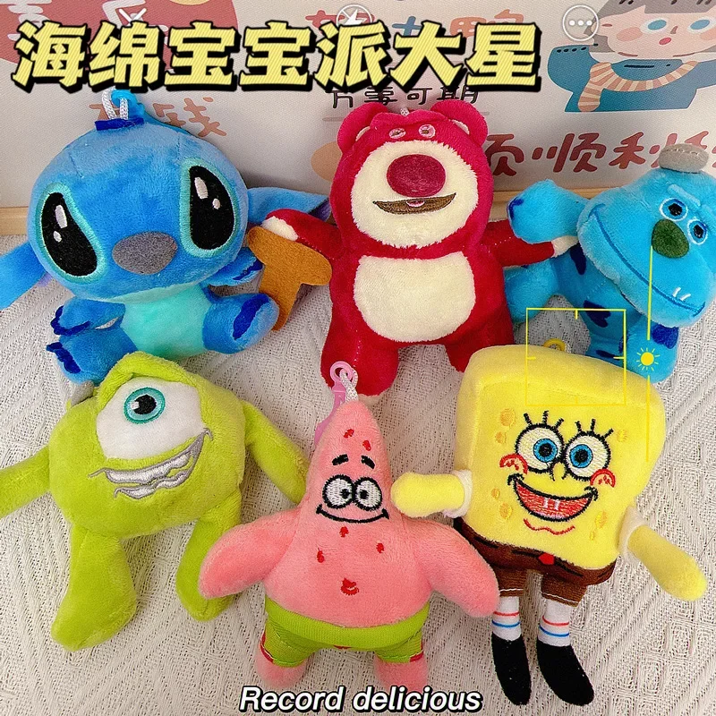 Kawaii Disney Lotso Lilo & Stitch SpongeBob Patrick Mr.Q Big Hairy Monster Shellie May Cartoon Cute Plush Doll Bag Pendant Toy
Kawaii Disney Lotso Lilo & Stitch SpongeBob Patrick Mr.Q Big Hairy Monster Shellie May Cartoon Cute Plush Doll Bag Pendant Toy