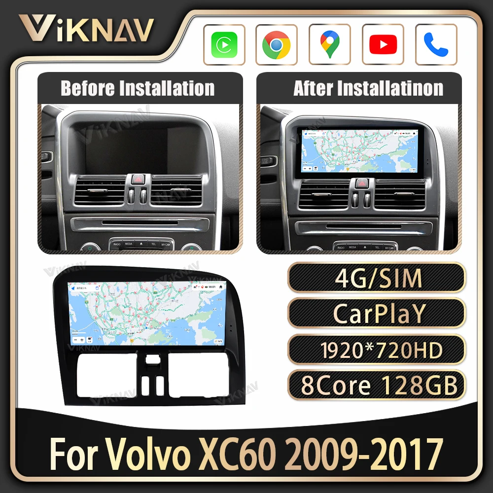 Android Auto Car Radio For Volvo XC60 2009-2017 Wireless Carplay Multimedia Player GPS Navigation Touch Screen Video Player 64GB
Android Auto Car Radio For Volvo XC60 2009-2017 Wireless Carplay Multimedia Player GPS Navigation Touch Screen Video Player 64GB