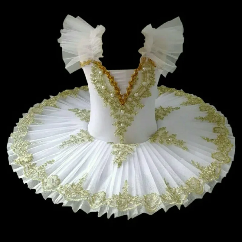 

Classic Professional Ballet Tutu Adult Kids White Swan Lake Pancake Tutu Ballerina Party Dance Costume Ballet Dress Girls Women