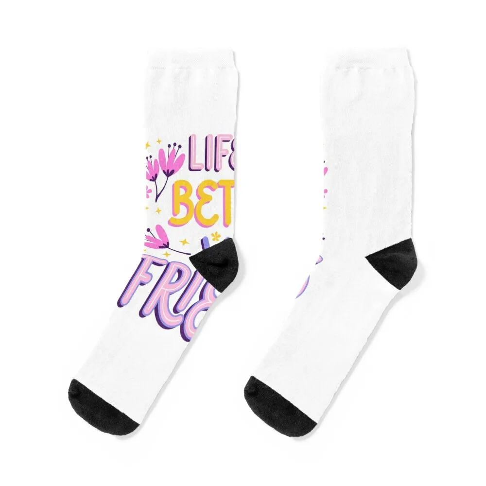 

friends Socks winter gifts custom sports compression Men Socks Women's