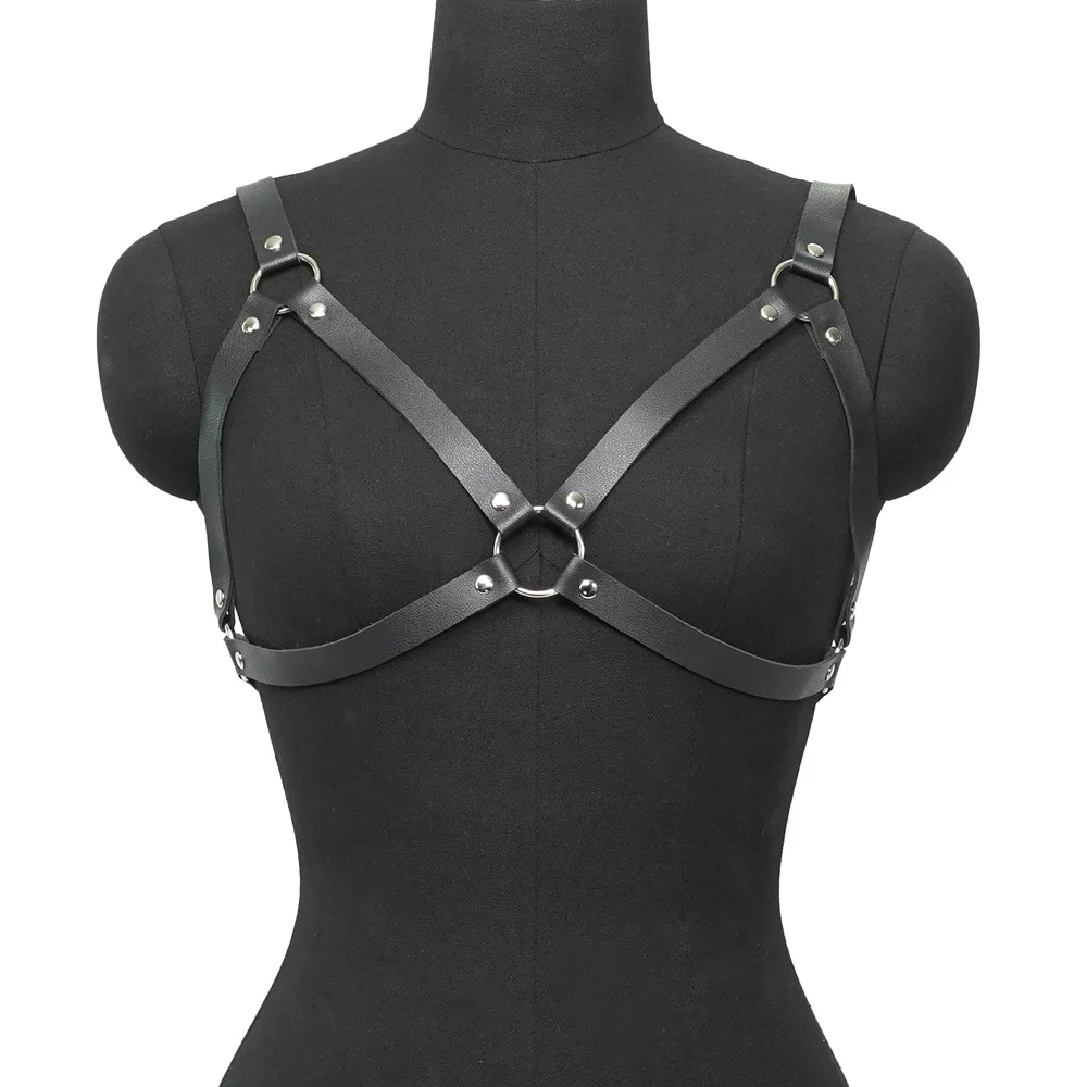 Women Sexy Harness Belt Chest Harness Leather Lingerie Sex Toys Fetish Clithing Punk Gothic Lingerie Harness Woman Accessories Women Sexy Harness Belt Chest Harness Leather Lingerie Sex Toys Fetish Clithing Punk Gothic Lingerie Harness Woman Accessories