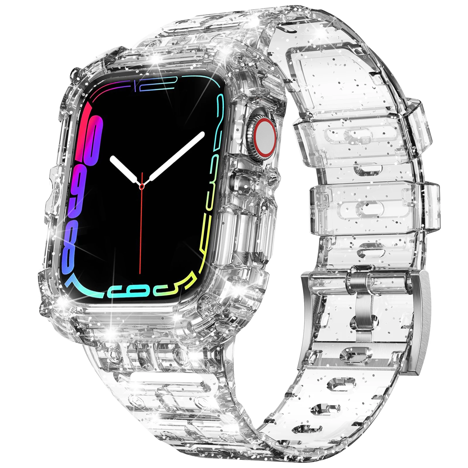 Clear Band + Case for Apple Watch 8 7 6 SE 5 3 2 Soft Transparent silicone Strap for iwatch Strap 40mm 44mm 42MM 41MM 45MM 38MM
Clear Band + Case for Apple Watch 8 7 6 SE 5 3 2 Soft Transparent silicone Strap for iwatch Strap 40mm 44mm 42MM 41MM 45MM 38MM