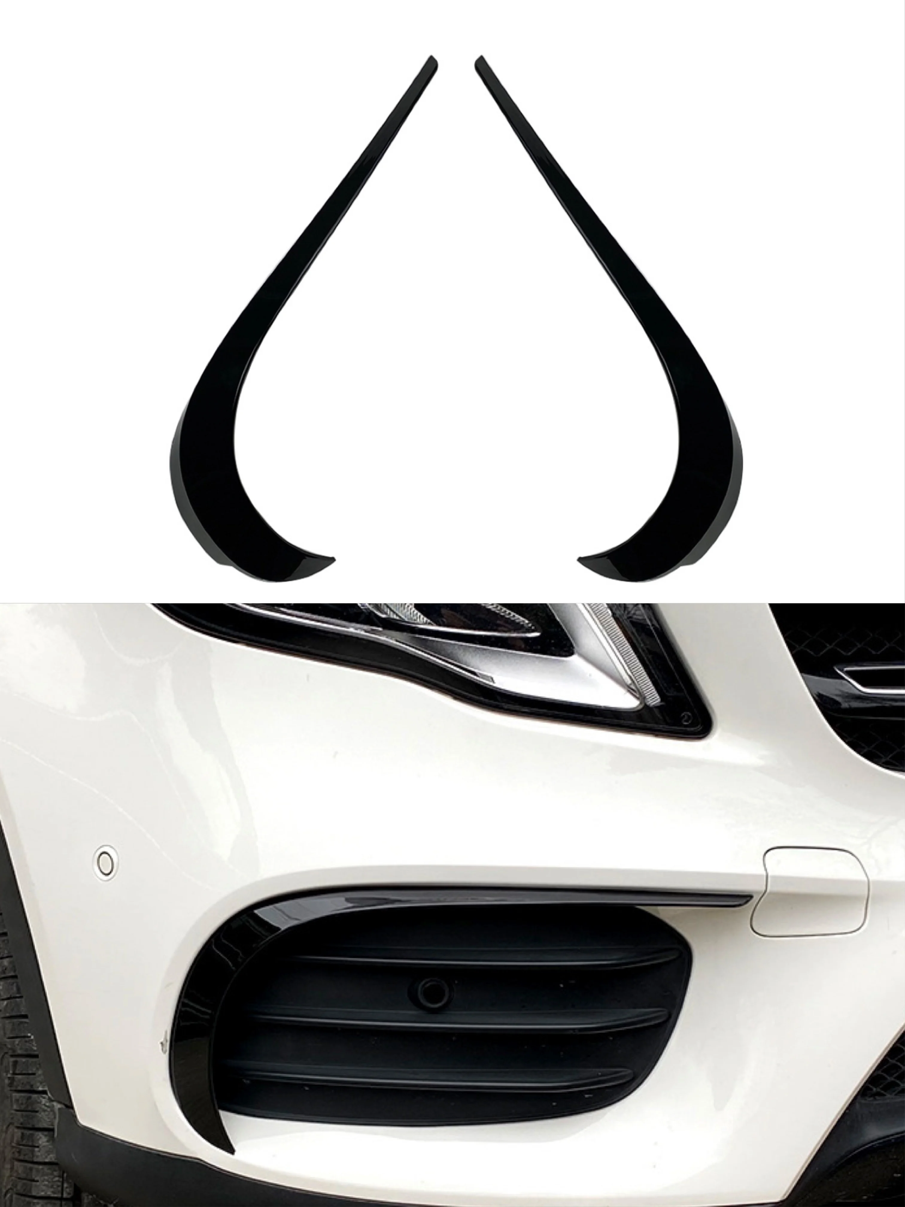 2Pcs Front Bumper Spoiler Lip Splitter Trim ABS For Mercedes Benz GLA-Class GLA220 250 X156 2017 2018 2019 Black
2Pcs Front Bumper Spoiler Lip Splitter Trim ABS For Mercedes Benz GLA-Class GLA220 250 X156 2017 2018 2019 Black